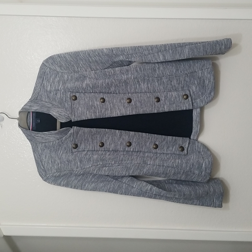 NWOT Tommy Hilfiger Military Band Jacket Size Medium - Picture 2 of 7